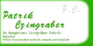 patrik czingraber business card