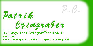 patrik czingraber business card